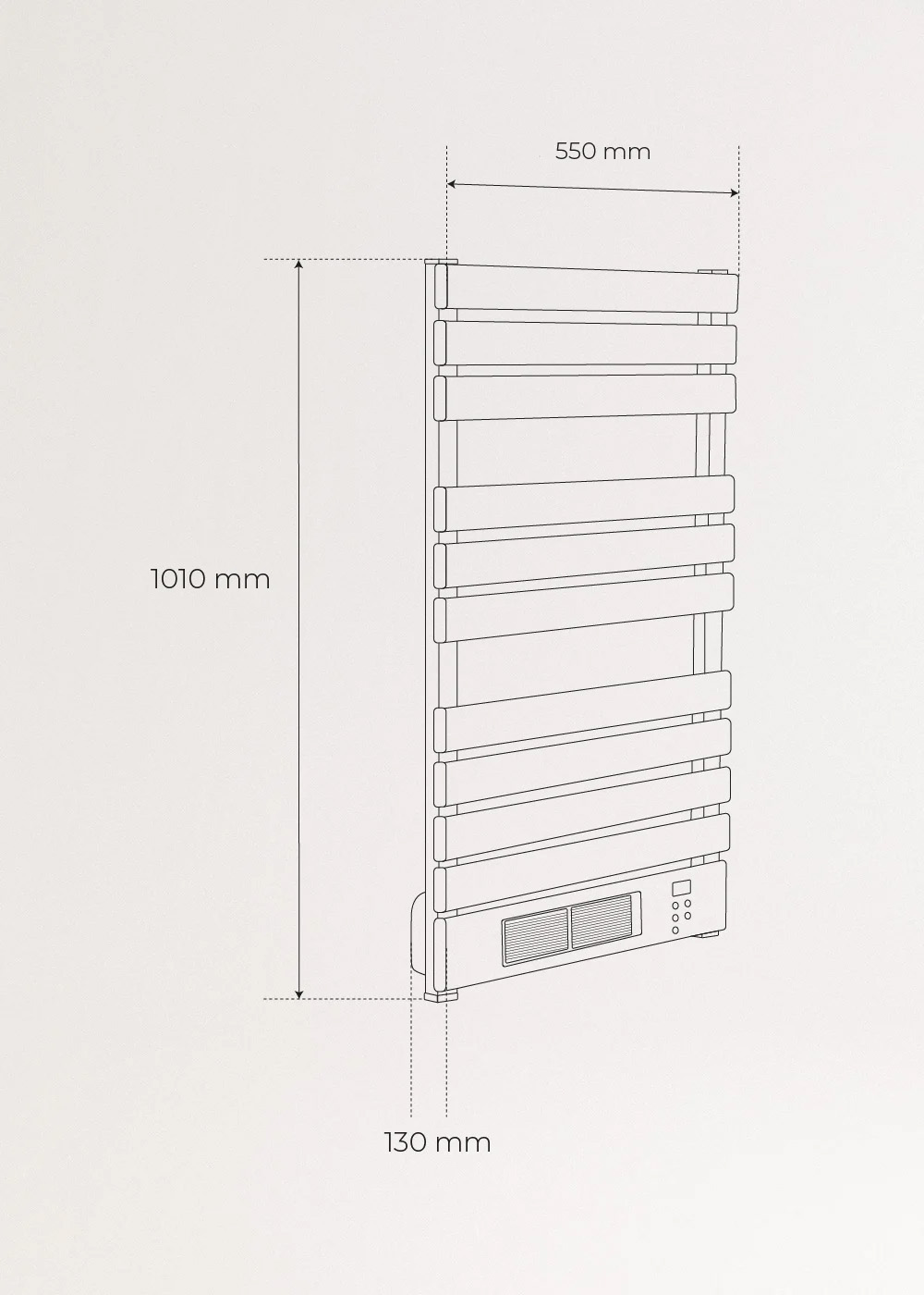 ERP-compliant 2000W smart bathroom radiator with IPX4 waterproof rating and app control.